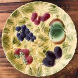 Set of 2 round dishes in Sarreguemines slurry