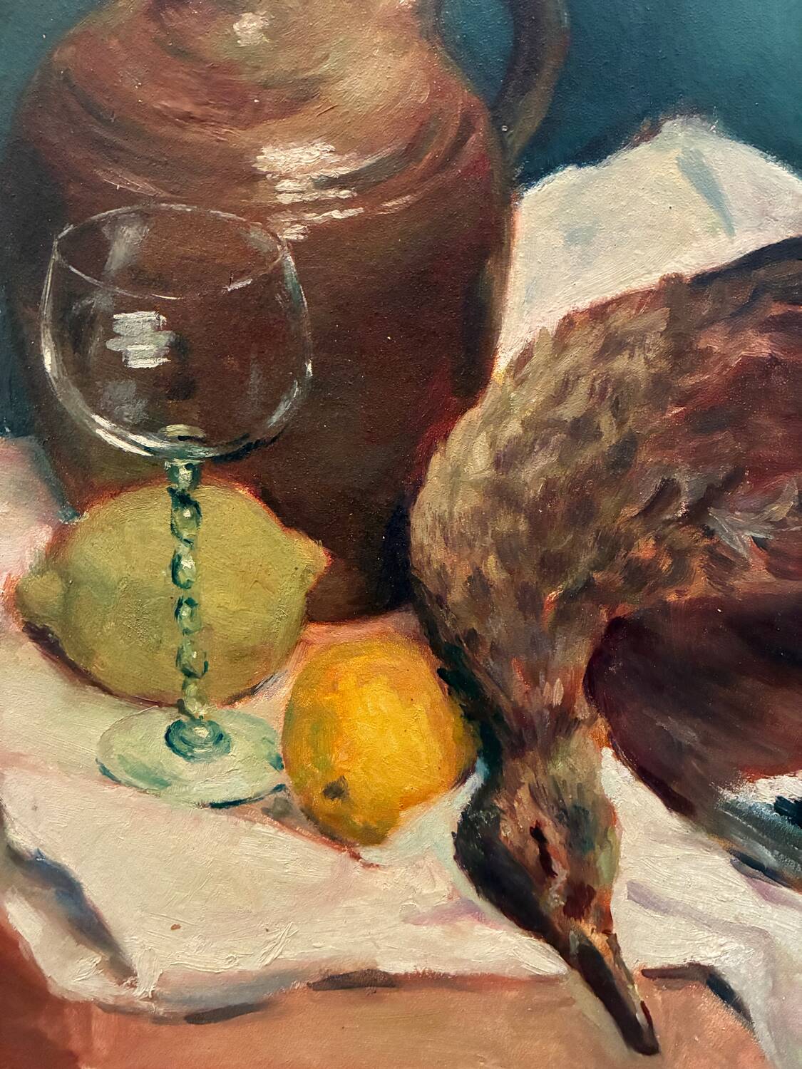 Still life with duck and lemon 20th century