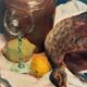 Still life with duck and lemon 20th century