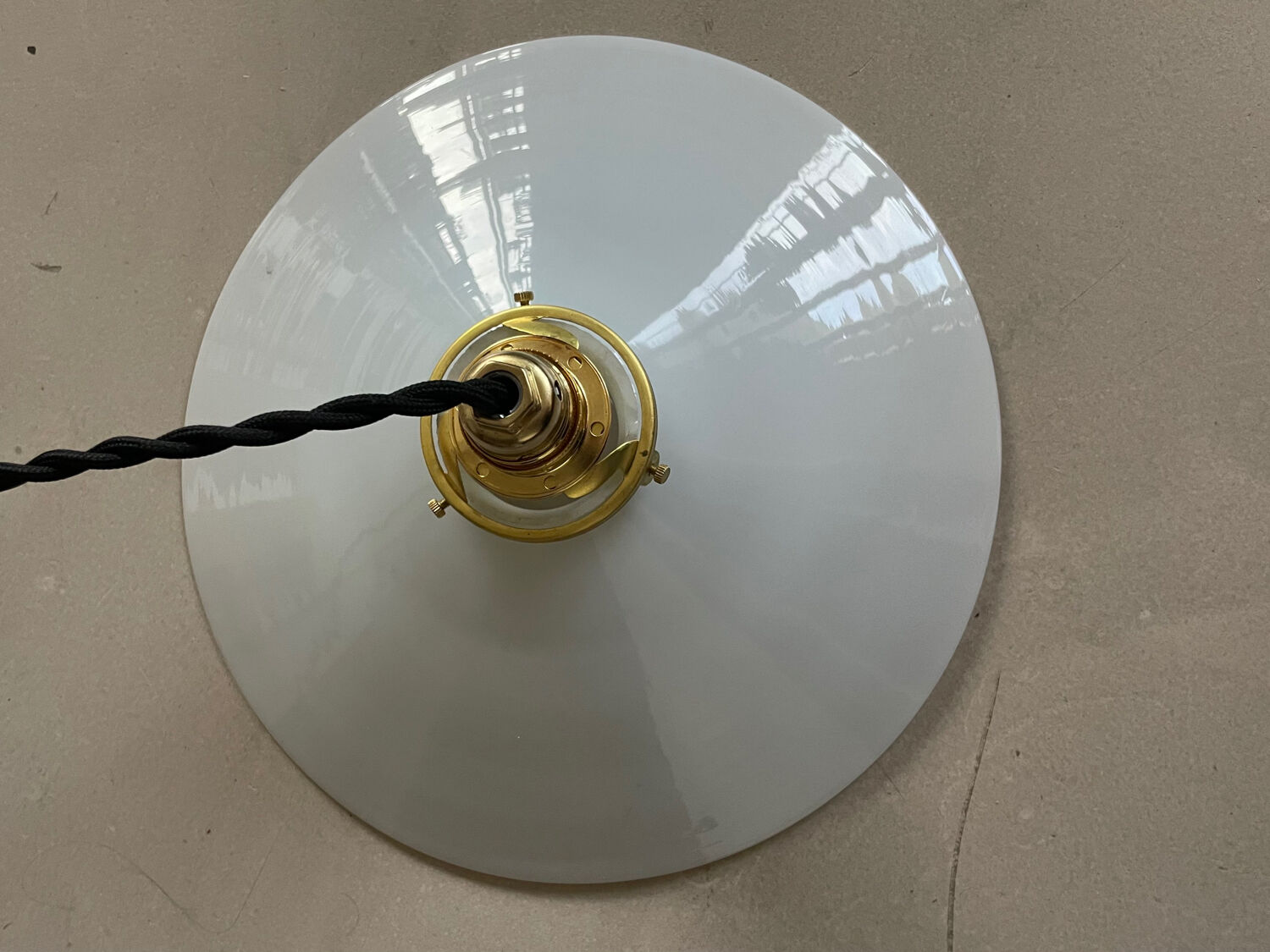 Old opaline pendant light