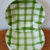 Cinq assiettes creuses de Moulin des Loups Orchies