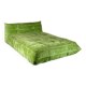 Original Togo velvet bed by Michel Ducaroy for Ligne Roset, 1970s