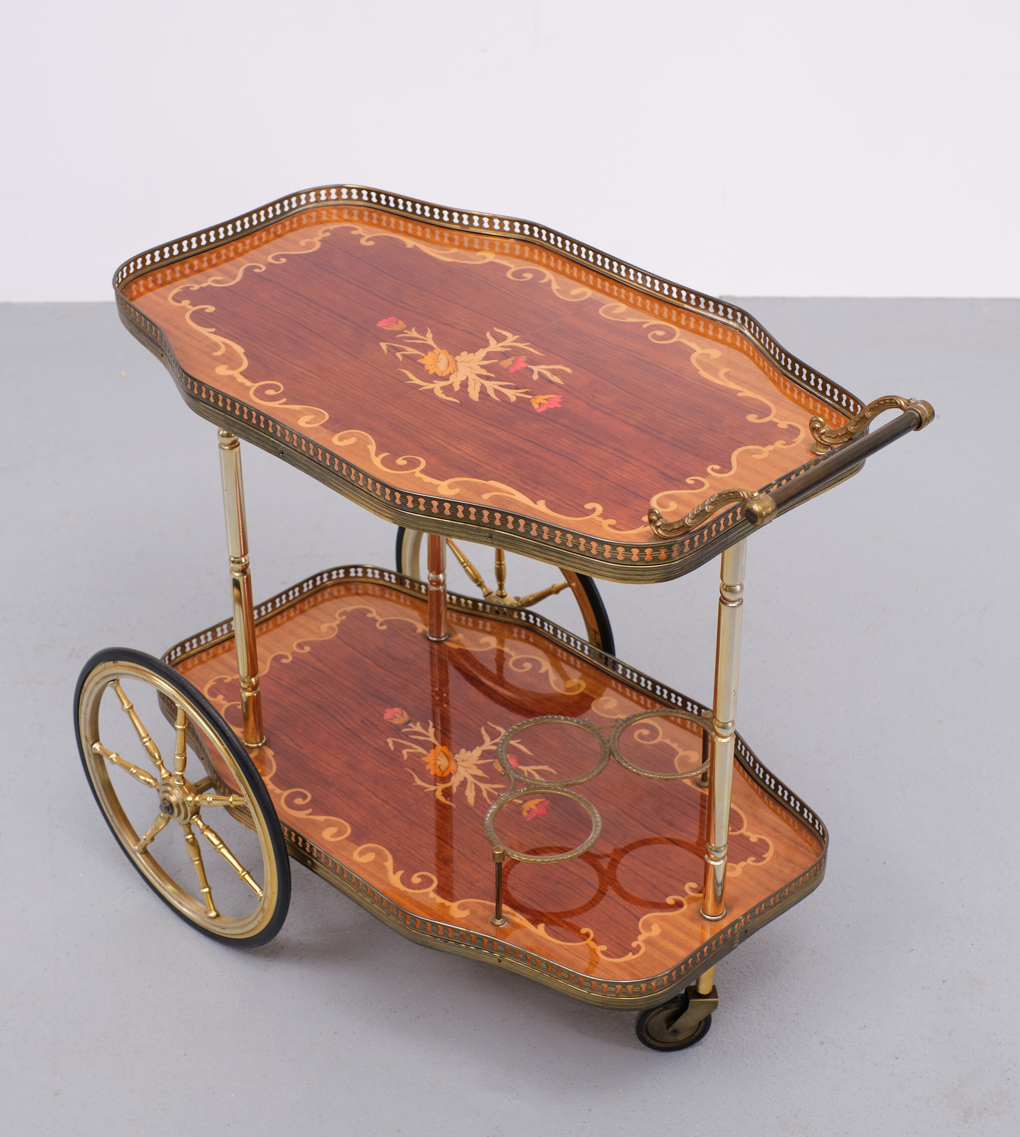 Vintage italian bar trolley, 1970s, italy