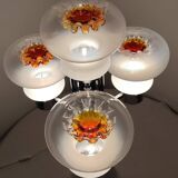 Lámpara de mesa de cristal " Mazzega". Italia, 1970s.