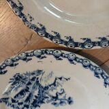 4 flat plates "thistles" from gien