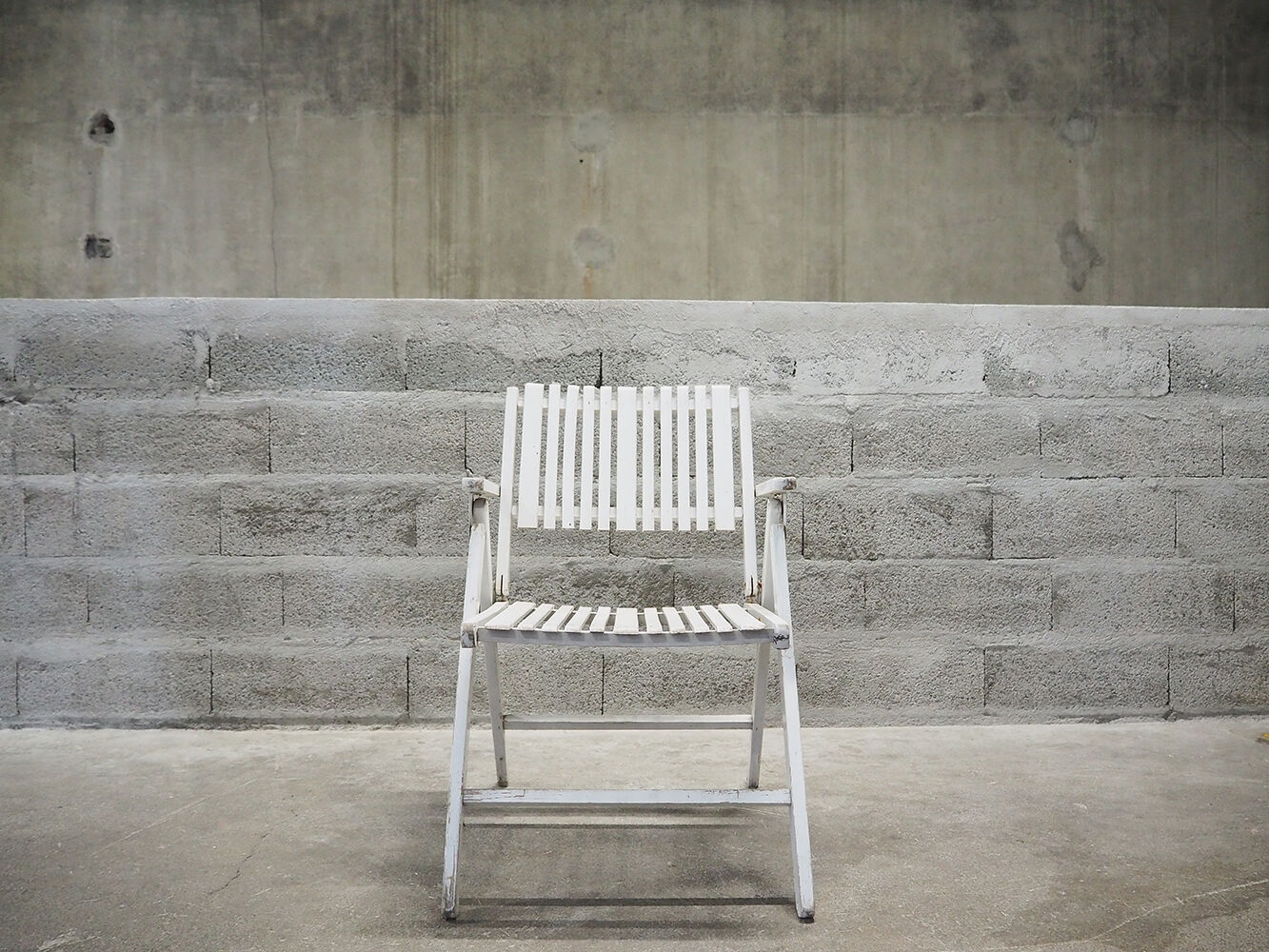 Set of 4 folding garden chairs Youpy, René Gleizes, vintage 60s