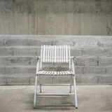 Set of 4 folding garden chairs Youpy, René Gleizes, vintage 60s