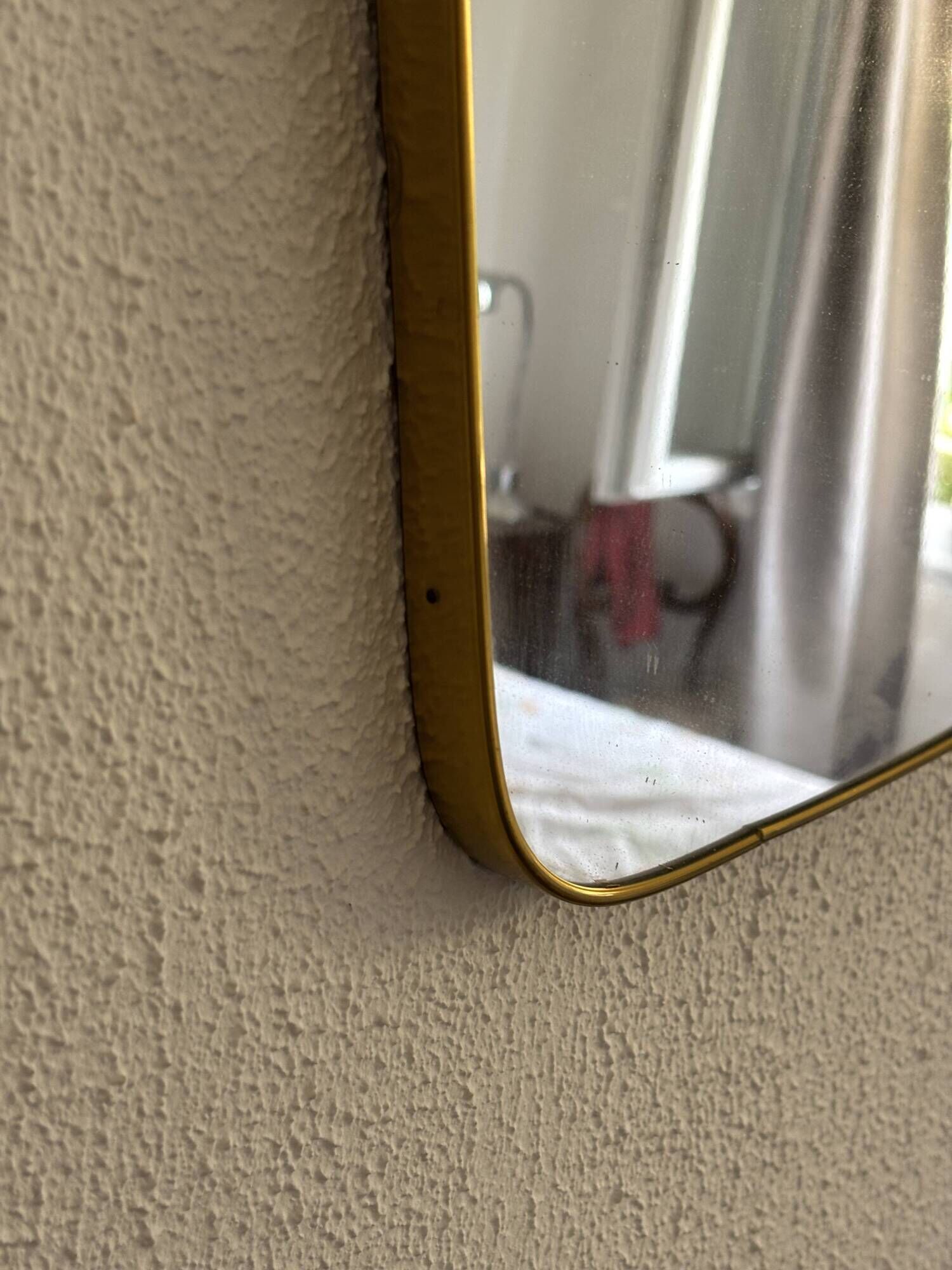 Vintage 1960 asymmetrical mirror - 60 x 34 cm