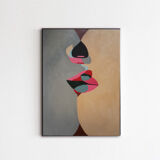 Acrylic canvas The kiss 73X54 cm for living room