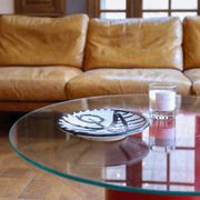 Red leg coffee table