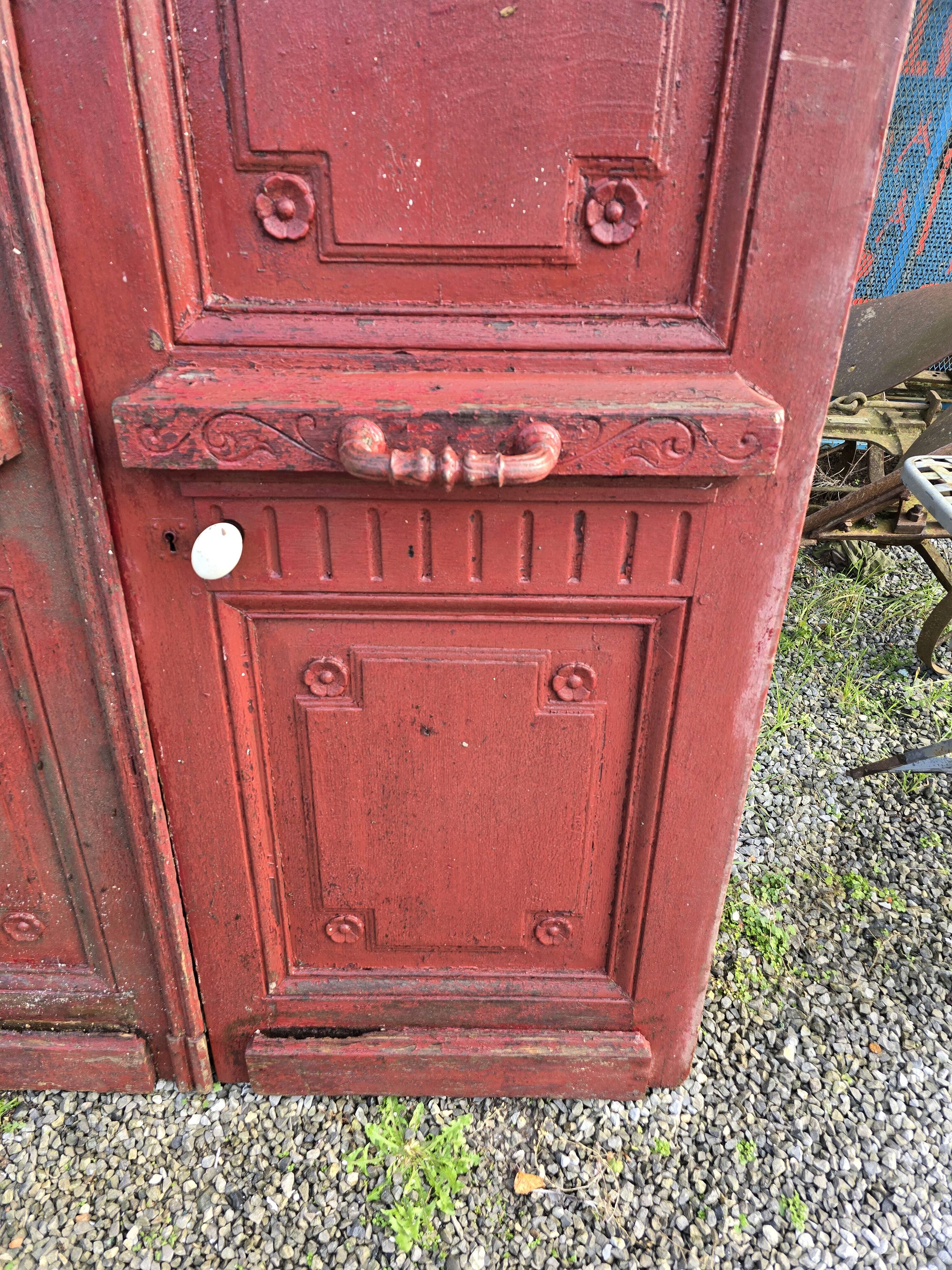 Old double oak front door