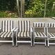 Vintage garden furniture set EMU Italy - 2 armchairs + 2 folding chairs