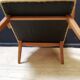 Paire de fauteuils vintage Halabala 1950
