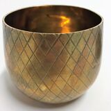 Vintage brass pineapple ice bucket 1970s