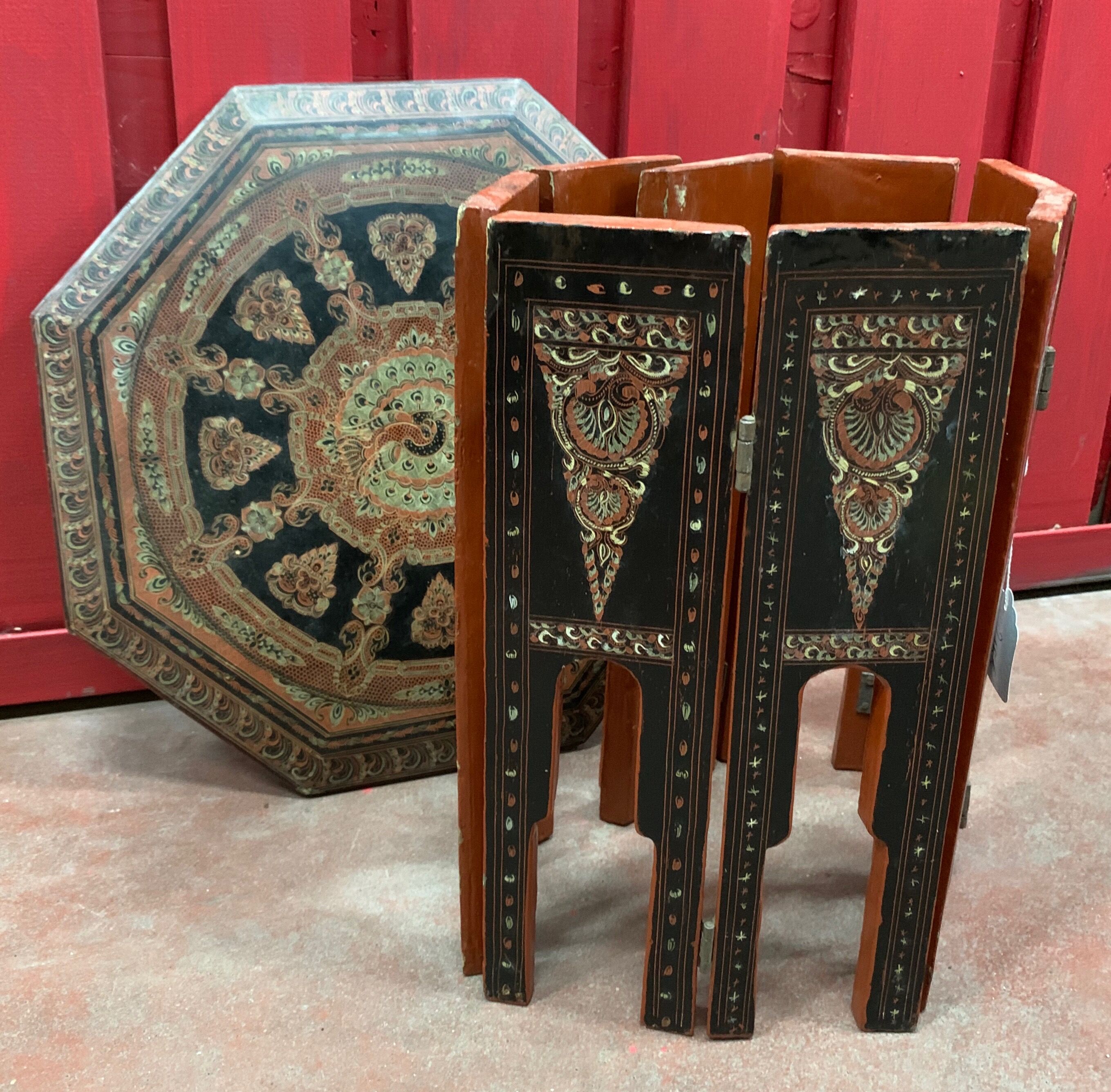 Lase tea table, Burma, circa 1950