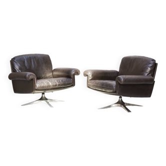 Pair of de sede ds31 armchairs