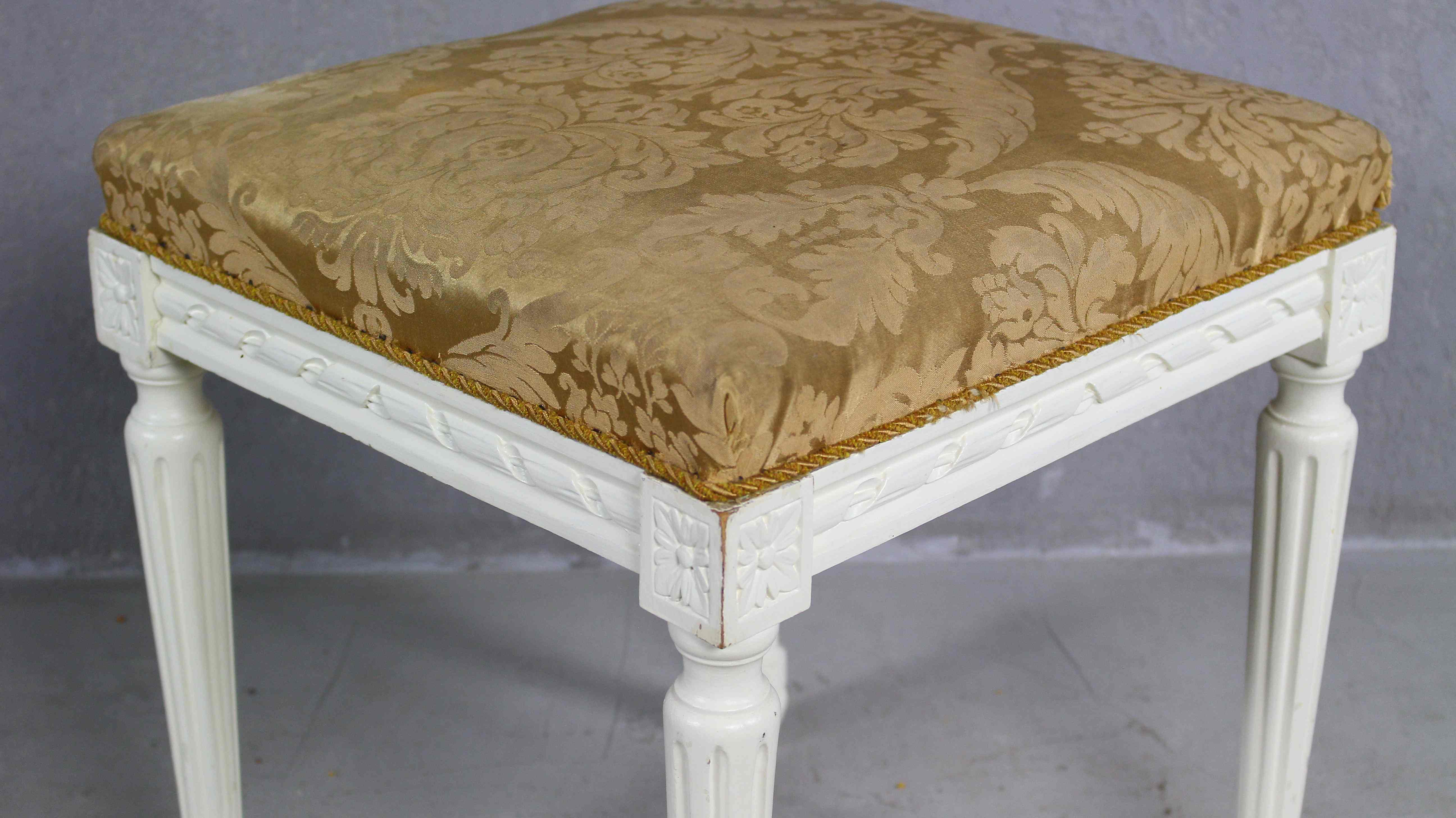 Gustavian vintage footstool, 1950s