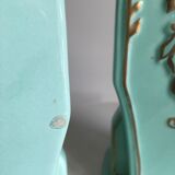 Pair of half porcelain vase, Ceramic art Céranord