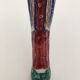 Virgin in polychrome enameled earthenware, 20th century