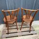 Lot de 2 chaises bistrot en bois courbé