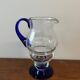 Blue glass carafe