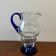 Blue glass carafe