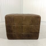 Pouf patchwork en cuir De Sede