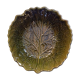 Plat saladier barbotine verte