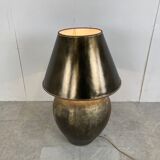 Oversized stoneware table lamp, 1980s