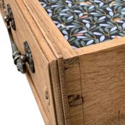 Louis XV style chest of drawers, solid raw oak, 1920.