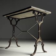 Table d'appoint en mosaïque et fonte
