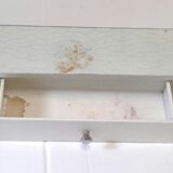 Vintage metal bathroom shelf