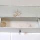 Vintage metal bathroom shelf