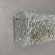 Large 35cm cubic Hollywood Regency Ice Glass Wall Light by J.T. Kalmar 1950