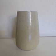 Glazed stoneware vase, signed, Japandi / wabi-sabi style, 1980s.