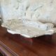 Antique silver metal dish