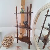 Vintage wooden corner shelf