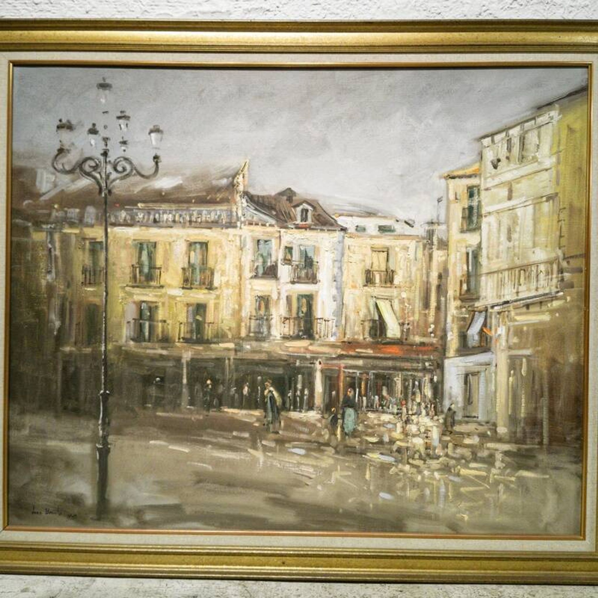 Huile sur toile place du Tertre, Montmarte
