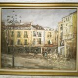 Oil on canvas Place du Tertre, Montmarte