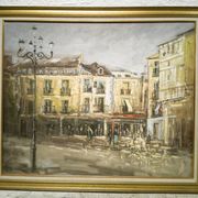 Huile sur toile place du Tertre, Montmarte