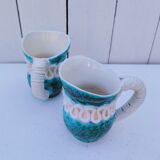 Pair of milk jugs/pitchers, Sainte Radegonde, G.Asch