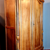 Napoleon III period wardrobe in blond walnut circa 1850-1880