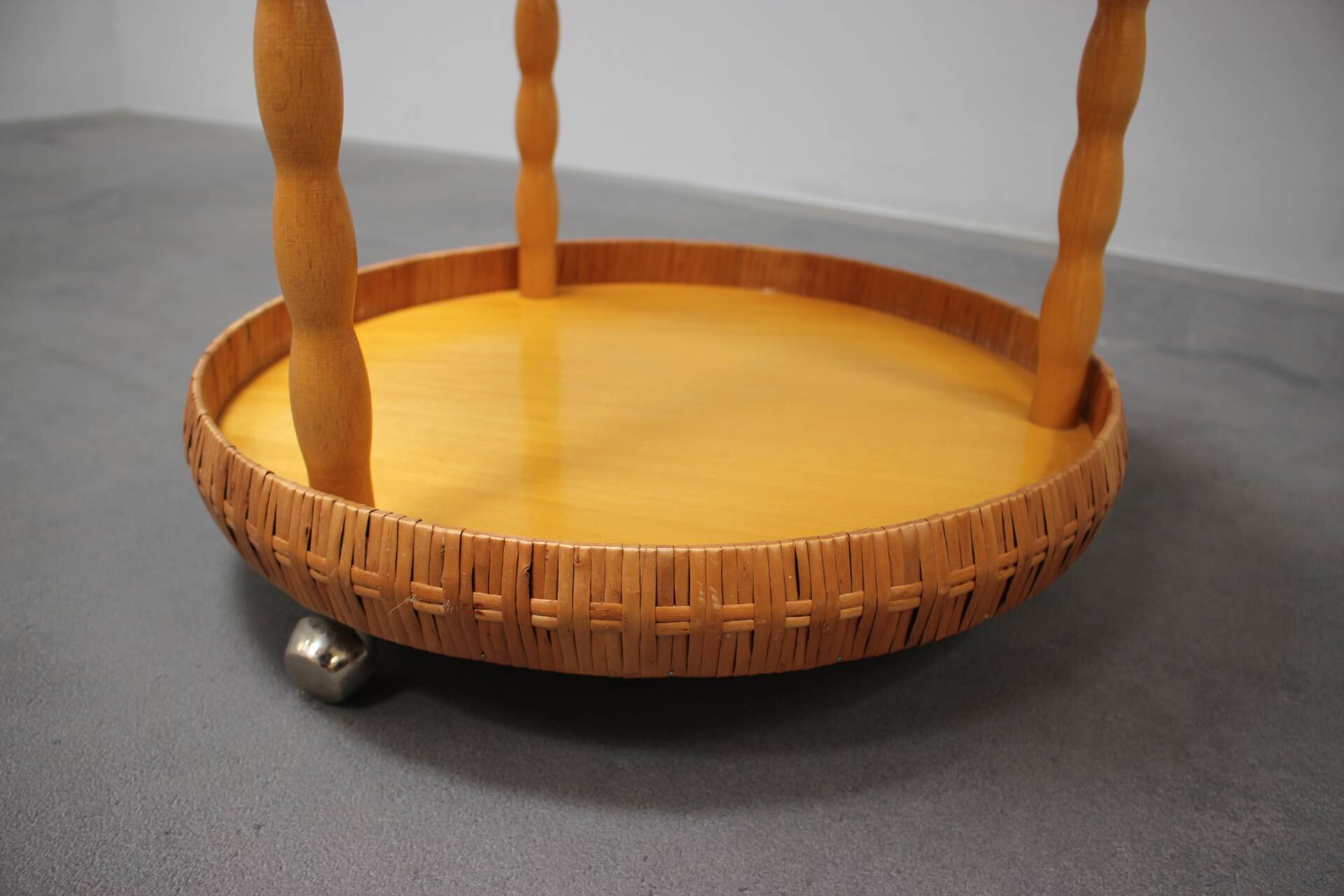 Mid-Century Table on Wheels, 1970s, Czechoslovakia