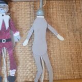 Set of 3 wooden puppets