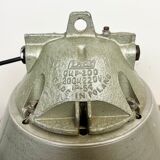 Grey Industrial Explosion Proof Lamp with Aluminium Shade from Zaos, 1970s
