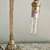 Art Deco style lamp in gilded bronze