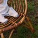Vintage rattan living room for children 70s