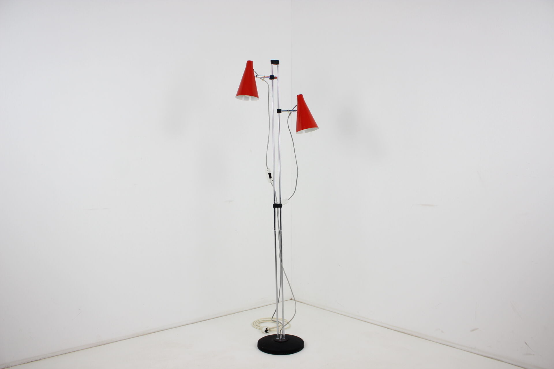 Red floor lamp by Lidokov, 1960s