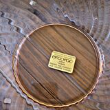 Salad bowl (large) model Rosaline from Arcoroc in pink glass