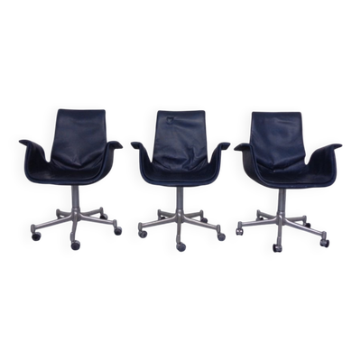 Modell 6727 Bird Chairs from Preben Fabricius & Jørgen Kastholm for Kill International, 1960s, Set of 3